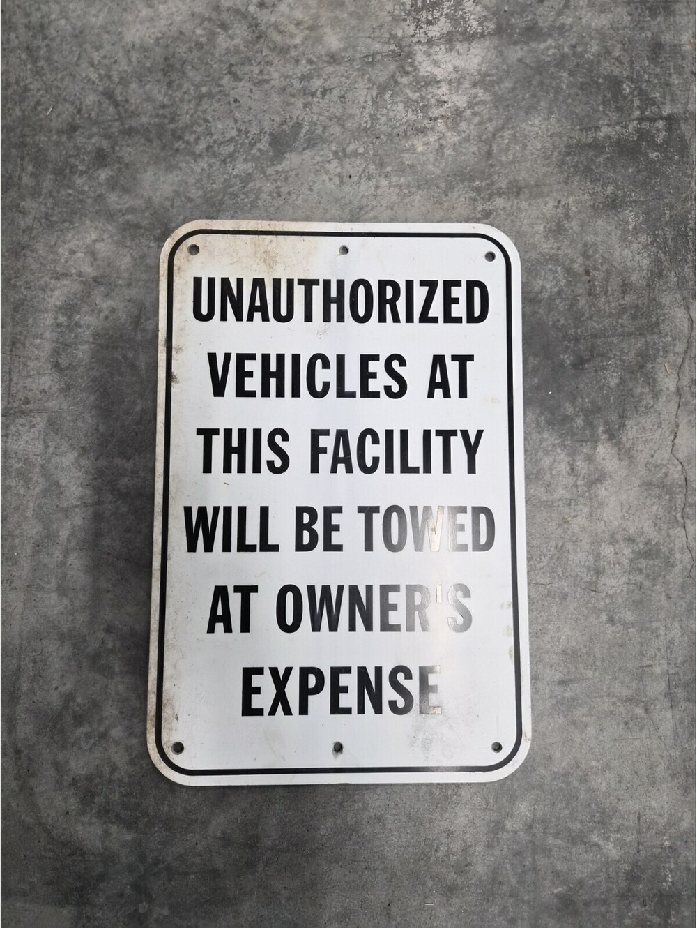 UNAUTHORIZED VEHICLES TOWED AWAY OWNERS Metal Parking Sign T.F Green Airport